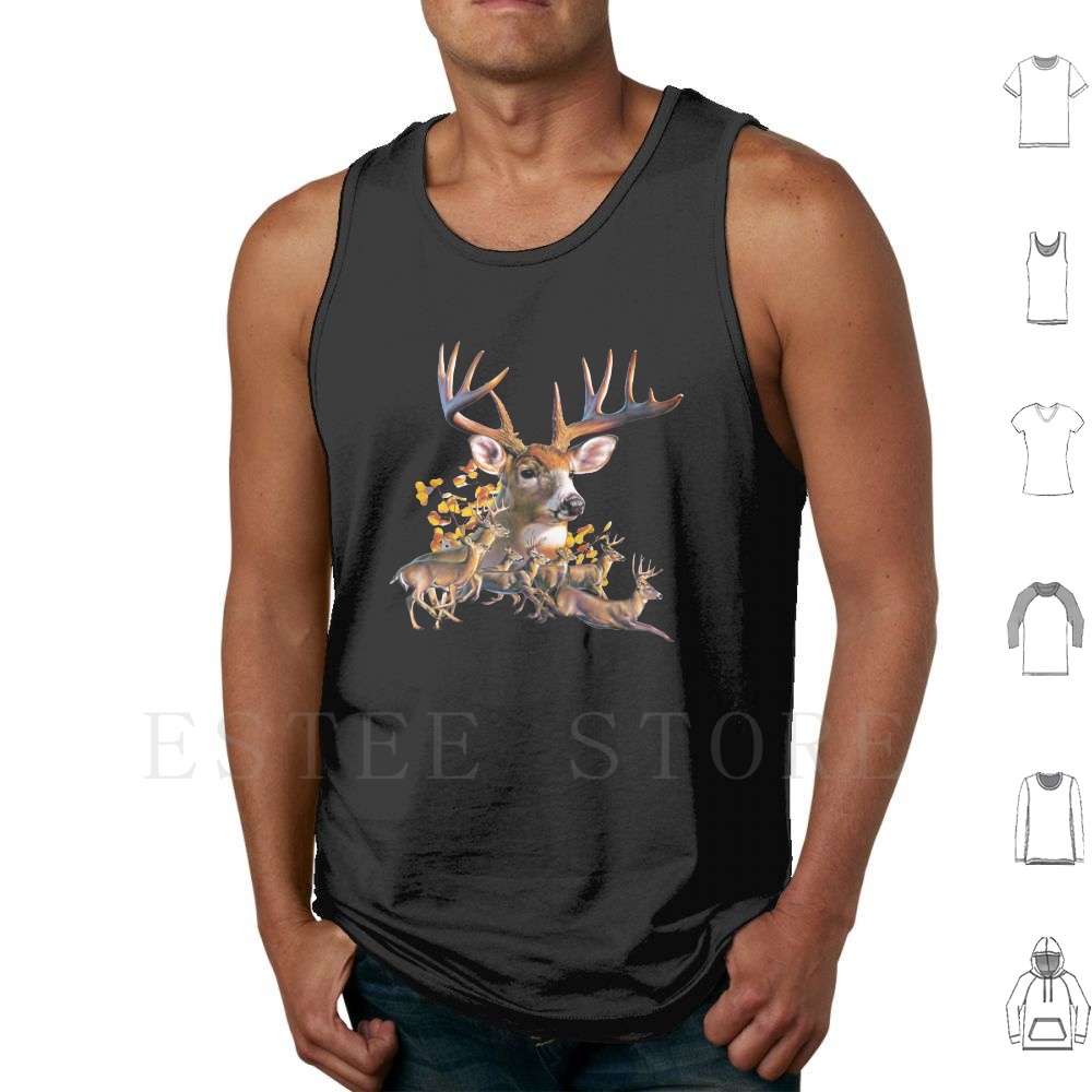 Wildman Hunting & Outdoor Linton'S Corner Silver Lakes - Майки-топы без рукавов с изображением оленя,
