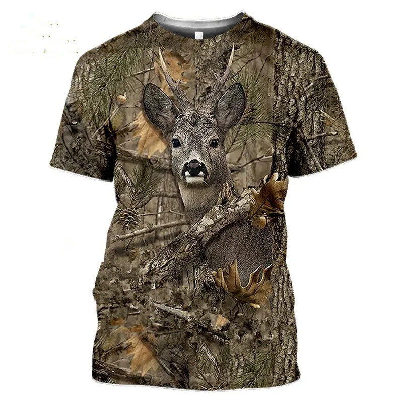 Wildman Hunting & Outdoor Linton'S Corner Silver Lakes - Футболка 3D с камуфляжным принтом дикого