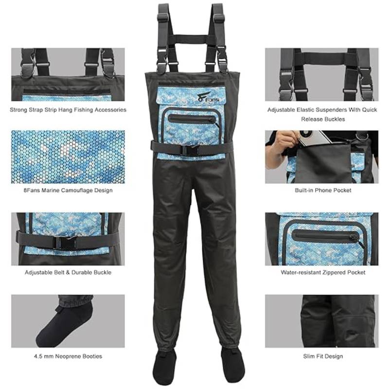 8 вееров; Сапоги для ловли нах – обзор и цена Fishing Waders Breathable