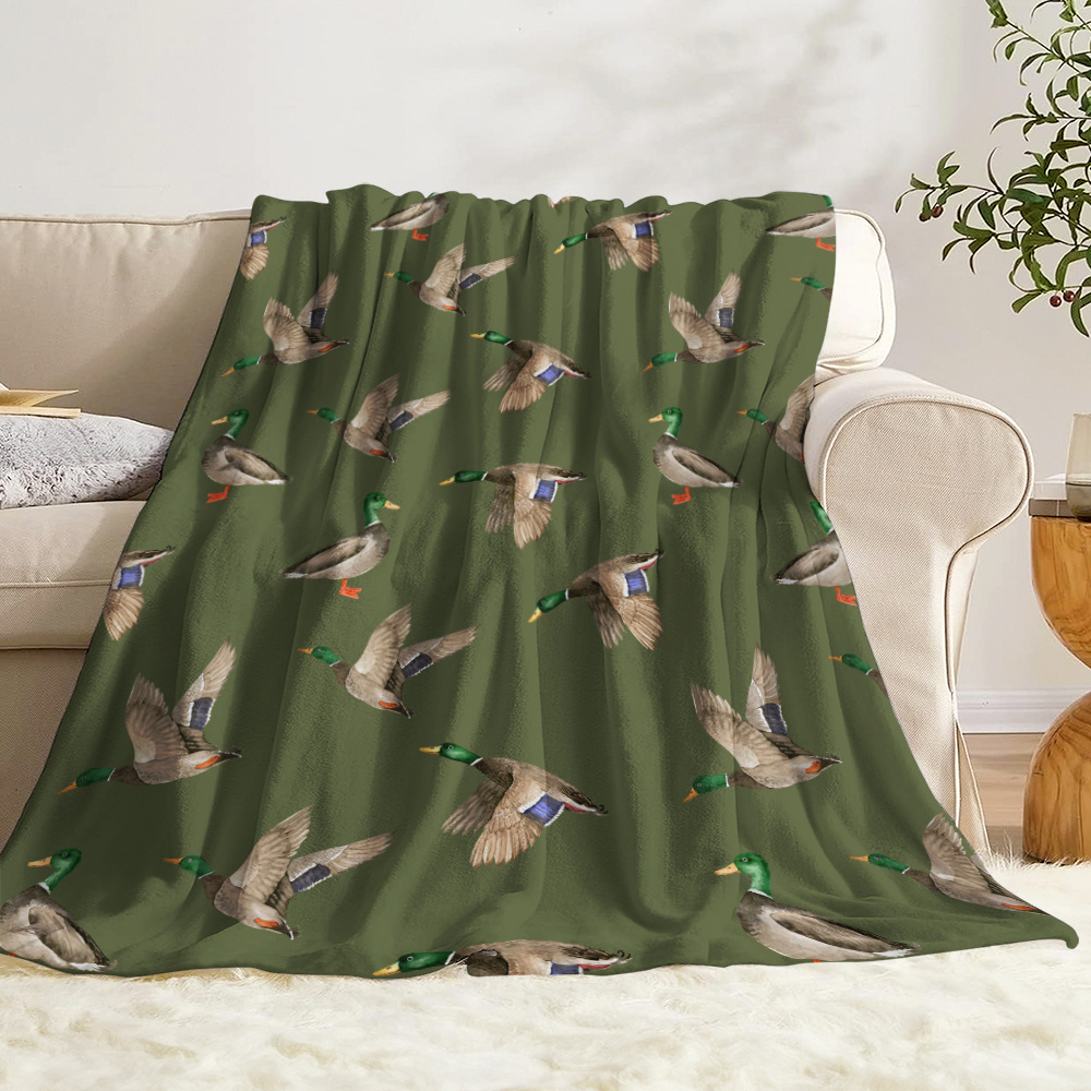 Флисовое одеяло с принтом утки – обзор и цена Outdoor Hunting Gifts
