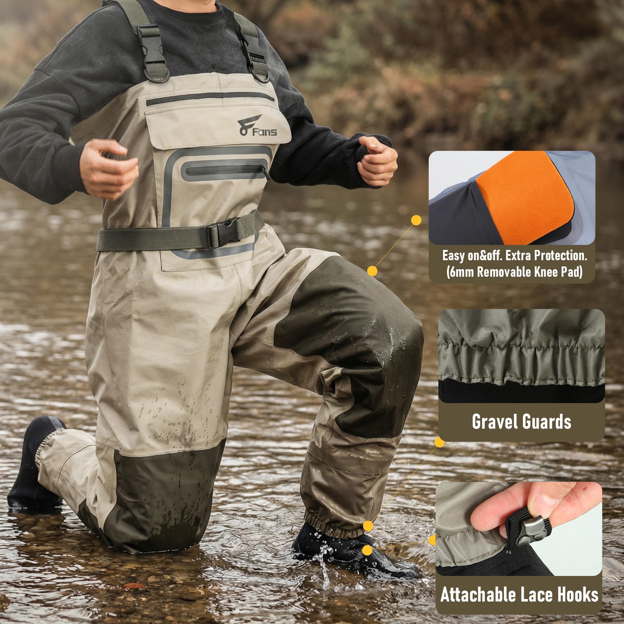 Рыболовные вейдерсы с 8 вентил – обзор и цена Fishing Waders Breathable